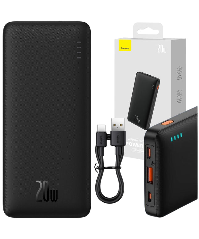 Powerbank BASEUS 10000 mAh USB USB-C Galingas 20W Greitas įkrovimas Kelioninis