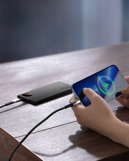 BASEUS išorinė baterija 10000mAh 22.5W greitas įkrovimas USB USB-C LIGHTNING MICRO