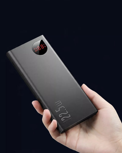 BASEUS išorinė baterija 10000mAh 22.5W greitas įkrovimas USB USB-C LIGHTNING MICRO