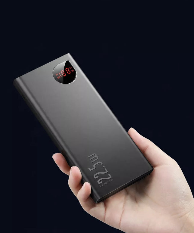 BASEUS išorinė baterija 10000mAh 22.5W greitas įkrovimas USB USB-C LIGHTNING MICRO