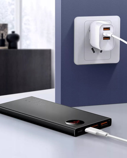 BASEUS išorinė baterija 10000mAh 22.5W greitas įkrovimas USB USB-C LIGHTNING MICRO