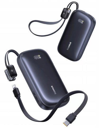 BASEUS išorinė baterija 20000 mAh 22.5W USB-C USB-A LIGHTNING skirta IPHONE ir ANDROID
