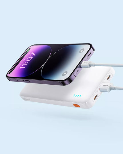 BASEUS 20W 10000mAh galios bankas su greituoju įkrovimu Airpow USB kabelis USB-C
