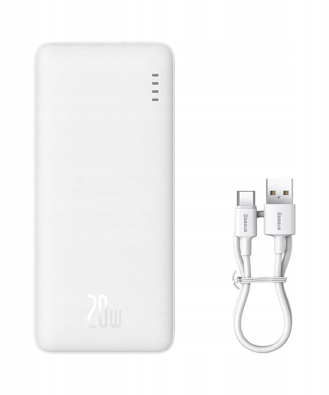 BASEUS 20W 10000mAh galios bankas su greituoju įkrovimu Airpow USB kabelis USB-C