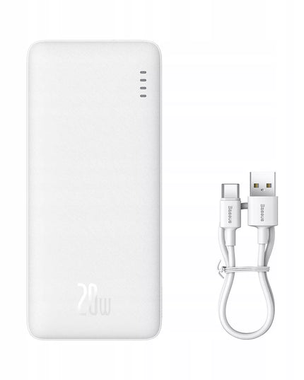 BASEUS 20W 10000mAh galios bankas su greituoju įkrovimu Airpow USB kabelis USB-C