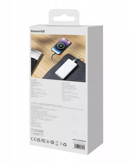 BASEUS 20W 10000mAh galios bankas su greituoju įkrovimu Airpow USB kabelis USB-C