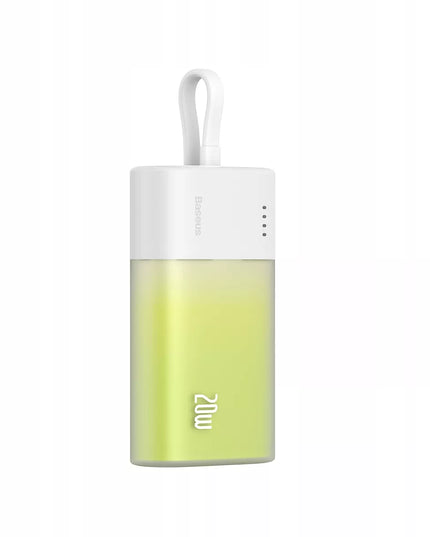 BASEUS 20W 5200mAh išorinė baterija su integruotu Lightning laidu