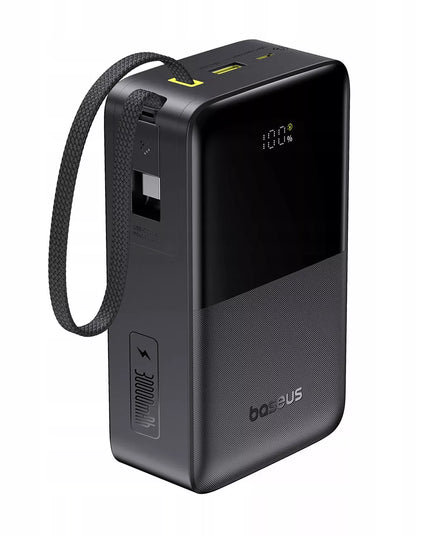 BASEUS išorinė baterija 30000 mAh 22.5W greitas įkrovimas USB-A USB-C + USB-C laidas