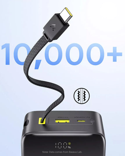 BASEUS išorinė baterija 30000 mAh 22.5W greitas įkrovimas USB-A USB-C + USB-C laidas
