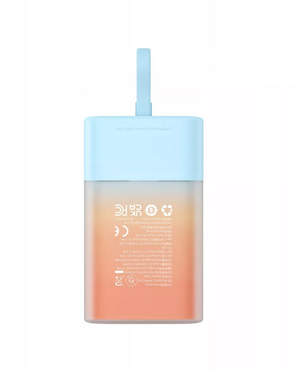 BASEUS 5200mAh 20W galios išorinė baterija su integruotu Lightning laidu