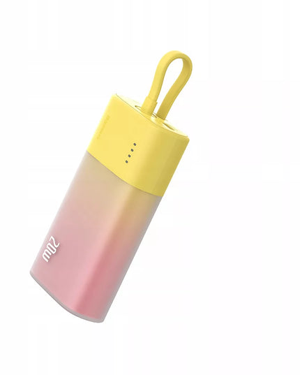 BASEUS išorinė baterija 5200mAh 20W galingas power bank su integruotu Lightning laidu