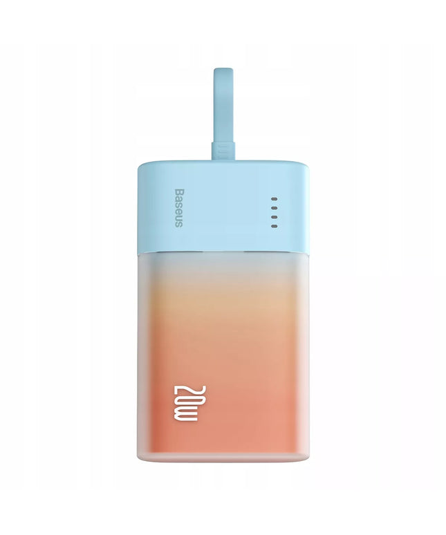 BASEUS 5200mAh 20W galios išorinė baterija su integruotu Lightning laidu