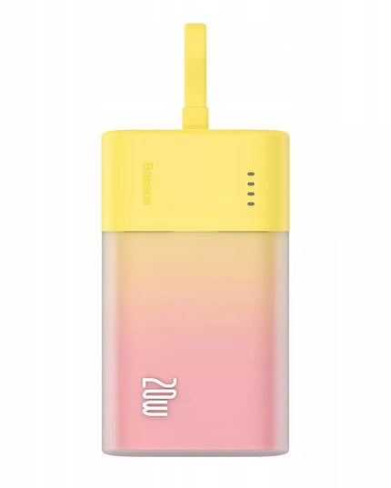 BASEUS išorinė baterija 5200mAh 20W galingas power bank su integruotu Lightning laidu
