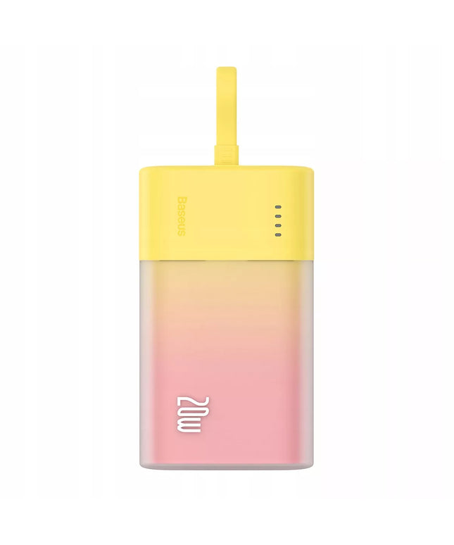 BASEUS išorinė baterija 5200mAh 20W galingas power bank su integruotu Lightning laidu