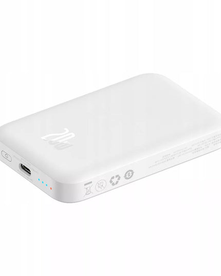 Išorinė baterija (powerbank) BASEUS AIRPOW 6000mAh 20W magnetinė + USB-C į USB-C laidas 30cm