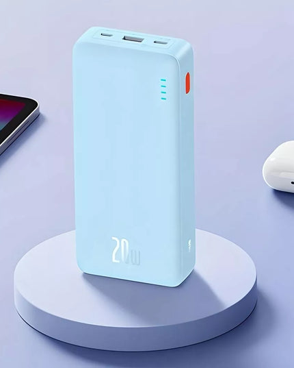 BASEUS išorinė baterija su greituoju įkrovimu 10000 mAh 20W USB-C USB-A saugus