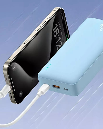 BASEUS išorinė baterija su greituoju įkrovimu 10000 mAh 20W USB-C USB-A saugus