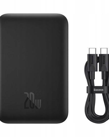 BASEUS indukcinis magnetinis išorinis akumuliatorius 6000 mAh 20W USB-C belaidis ir laidinis