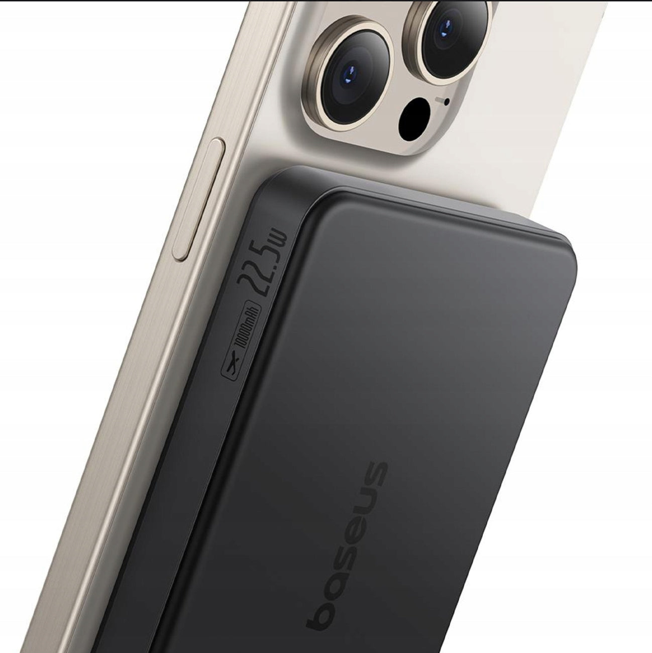 Indukcinis maitinimo blokelis su MagSafe BASEUS 10000mAh Qi2 22.5W USB-C USB + Kabelis