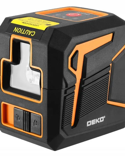 DEKO DKLL12G žalias kryžminis lazerinis nivelyras su švytuoklės fiksatoriumi