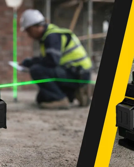 LAZERINIS GULŠČIUKAS KRYŽMINIS 4D 16 LINIJŲ + 2X AKUMULIATORIUS XL TRIKOJIS