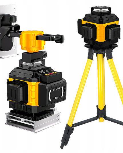 LAZERINIS GULŠČIUKAS KRYŽMINIS 4D 16 LINIJŲ + 2X AKUMULIATORIUS XL TRIKOJIS