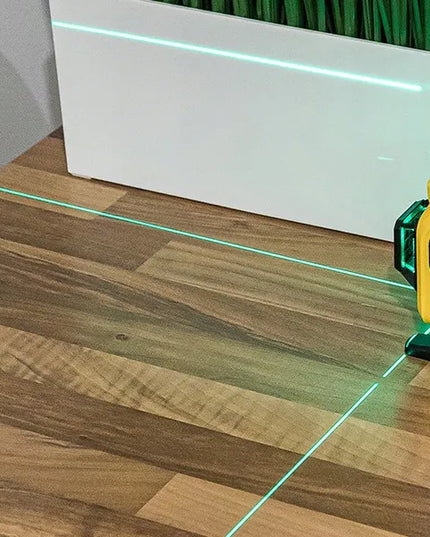 4D lazerinis nivelyras, 16 linijų 360°, kryžminis lazeris, IP54, rinkinys