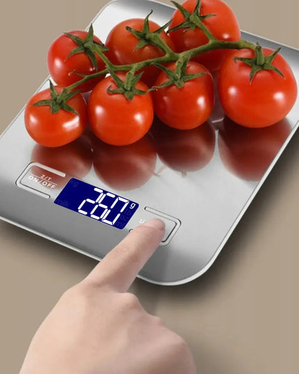Tikslios elektroninės virtuvinės ir juvelyrinės svarstyklės BLOW KS202 10kg/1g TARA LCD