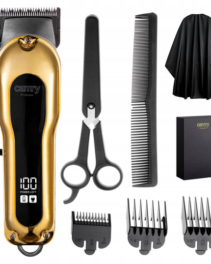 PROFESIONALI Belaidė Plaukų Kirpimo Mašinėlė su LCD ir Tonavimo Funkcija