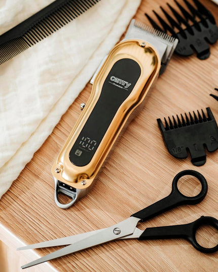 PROFESIONALI Belaidė Plaukų Kirpimo Mašinėlė su LCD ir Tonavimo Funkcija