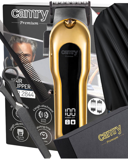 PROFESIONALI Belaidė Plaukų Kirpimo Mašinėlė su LCD ir Tonavimo Funkcija