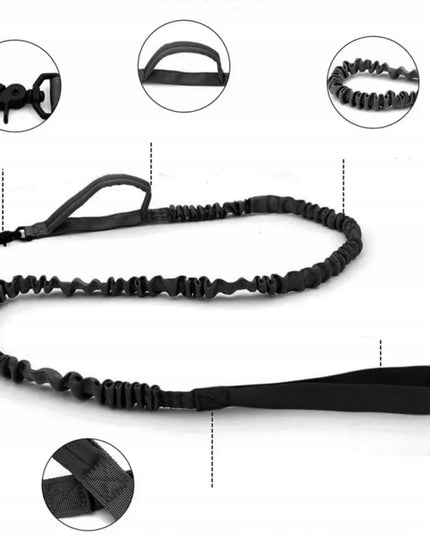 PROFESIONALI TAKTINĖ ŠUNŲ ANTKAKLIS SU METALINE SAGTĖ, TVIRTAS PAVADĖLIS 34-44 CM M