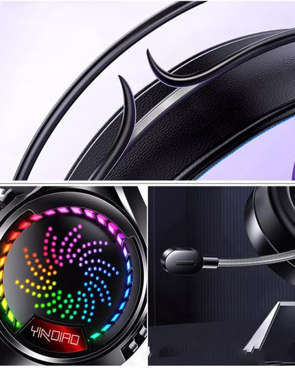 PROFESIONALIOS žaidimų ausinės Q7 su mikrofonu, skirtos PC, PS4, PS5, XBOX ONE