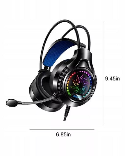 PROFESIONALIOS žaidimų ausinės Q7 su mikrofonu, skirtos PC, PS4, PS5, XBOX ONE