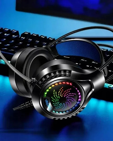 PROFESIONALIOS Žaidimų Ausinės Q7 su Mikrofonu PC PS4 PS5 XBOX ONE