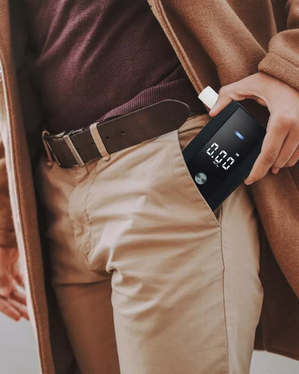 PROFESIONALUS ELEKTRONINIS ALKOMATAS TIKSLUS KALIBRAVIMAS + 5X PUČIAMIEJI PRIPARTUVAI