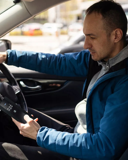 PROFESIONALUS ELEKTRONINIS ALKOMATAS TIKSLUS KALIBRAVIMAS + 5X PUČIAMIEJI PRIPARTUVAI