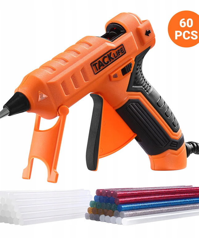 Profesionalus klijų pistoletas Tacklife GGO21AC 30W LED + 60 klijų lazdelių + dėklas