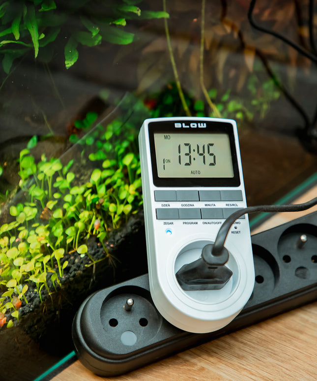 Skaitmeninis laikmačio programuotojas LCD jungiklis su tvarkaraščiu ir lenkų meniu