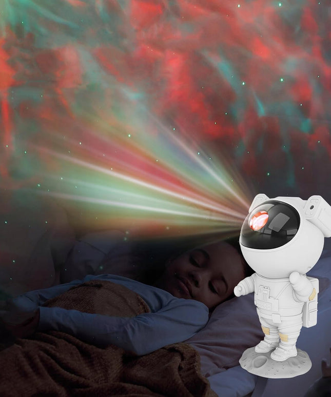 Astronautas Žvaigždžių Projektorius Vaikams Naktinė Lempa LED Lazerinis