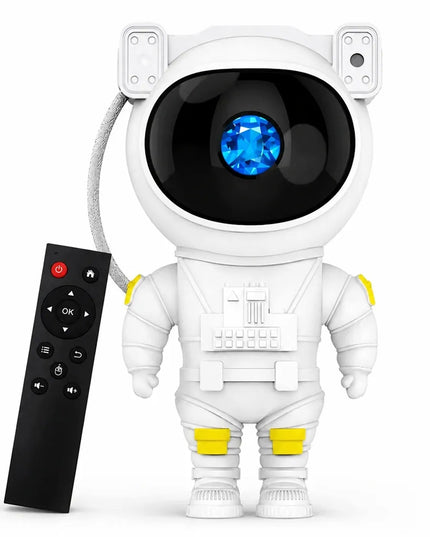 Astronauto formos žvaigždžių projektorius vaikams – naktinė LED ir lazerinė lempa