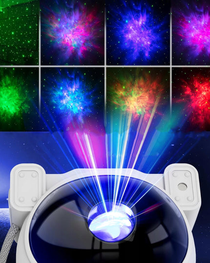 Astronautas Žvaigždžių Projektorius Vaikams Naktinė Lempa LED Lazerinis