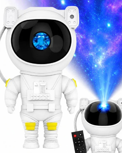 Astronauto formos žvaigždžių projektorius vaikams – naktinė LED ir lazerinė lempa