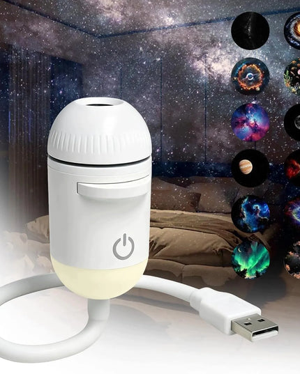 Žvaigždėto dangaus projektorius „Galaxy“ 12 viename, naktinė lempa