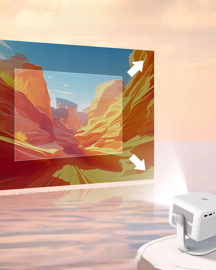 Magcubic L018 4K projektorius, 1080p, Android TV, WiFi, Bluetooth garsiakalbis, 150 colių LED