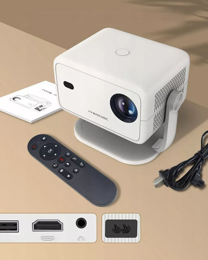 Magcubic L018 4K projektorius, 1080p, Android TV, WiFi, Bluetooth garsiakalbis, 150 colių LED