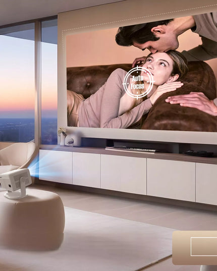 Magcubic L018 4K projektorius, 1080p, Android TV, WiFi, Bluetooth garsiakalbis, 150 colių LED