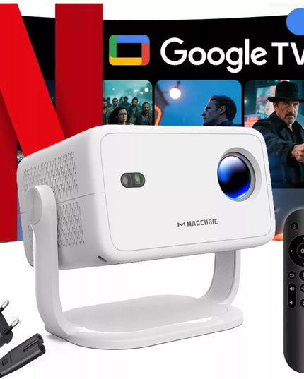 Magcubic L018 4K projektorius, 1080p, Android TV, WiFi, Bluetooth garsiakalbis, 150 colių LED