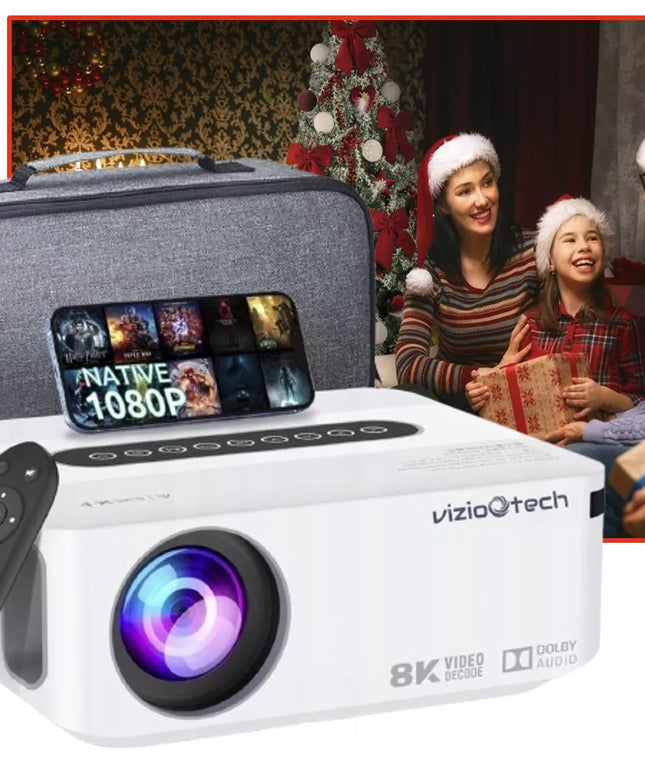 VIZIO TECH X1 nešiojamas 4K Android TV Wi-Fi projektorius
