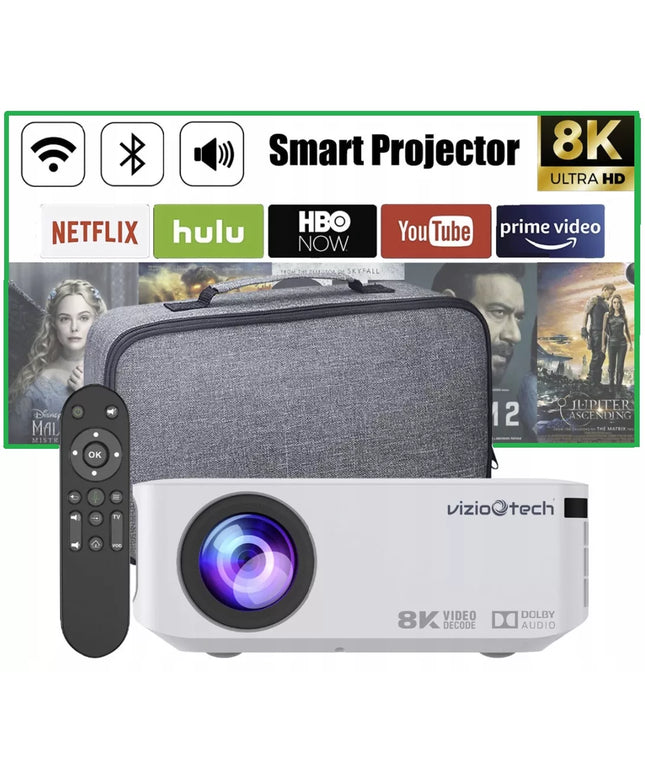 VIZIO TECH X1 nešiojamas 4K Android TV Wi-Fi projektorius